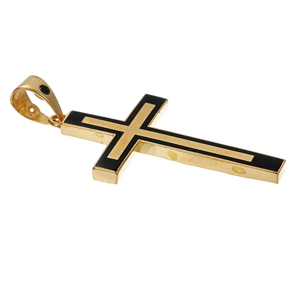 Anhänger, 14K, Gelbgold, Kreuz