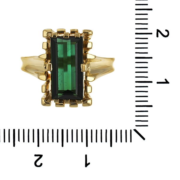 Ring, 14K, Gelbgold, Turmalin