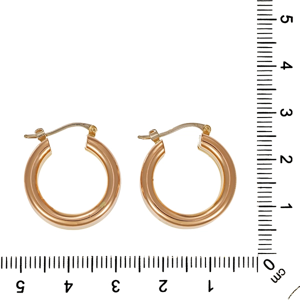 Creolen, 18K, Rot-/Gelb-/Weißgold