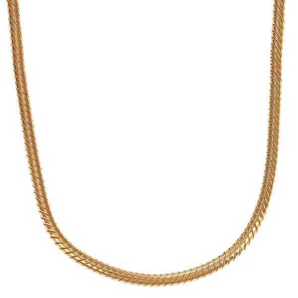Kette, 14K, Gelbgold, Schlange