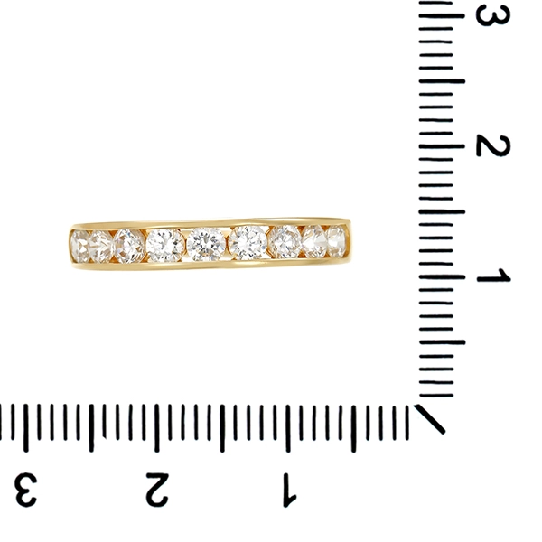 Ring, 14K, Gelbgold, Zirkonia