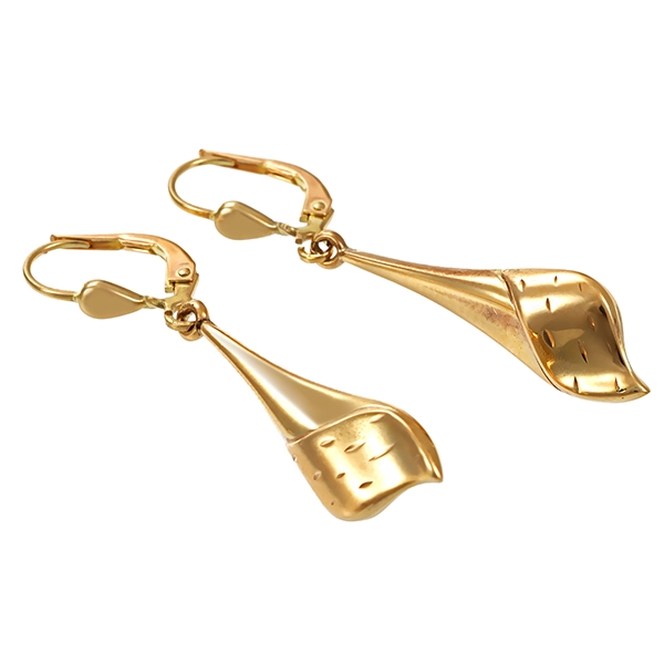 Ohrhänger, 8K, Gelbgold