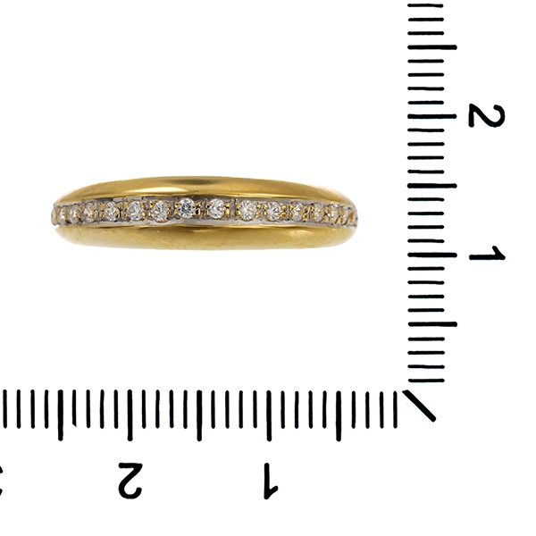 Ring, 14K, Gelbgold, Zirkonia
