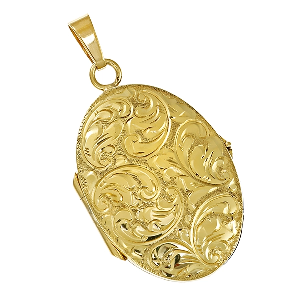 Medaillon, 14K, Gelbgold
