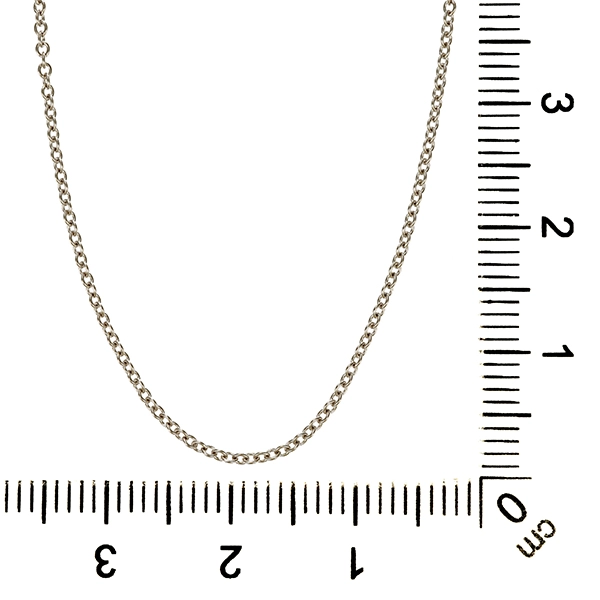 Collierkette, 14K, Weißgold