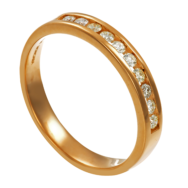 Diamantring, 14K, Gelbgold, Brillant 0,25 ct