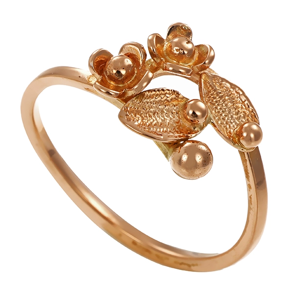 Ring, 14K, Rotgold
