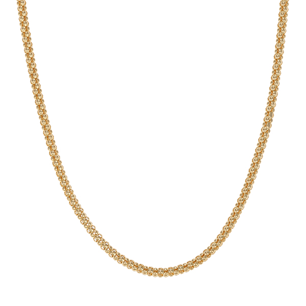 Collierkette, 18K, Gelbgold, Himbeer-