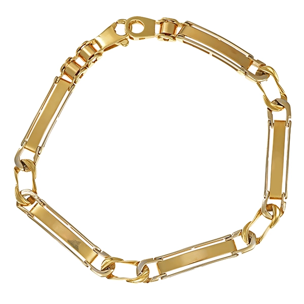 Armband, 14K, Gelb-/Weißgold