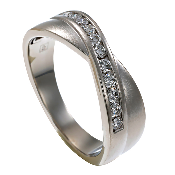 Ring, Platin, Brillanten, 0,28ct