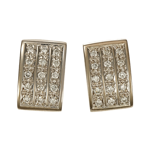 Ohrstecker, 14K, Weißgold, Brillanten 0,30 ct