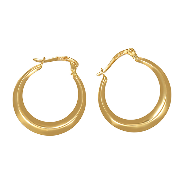 Creolen, 14K, Gelbgold
