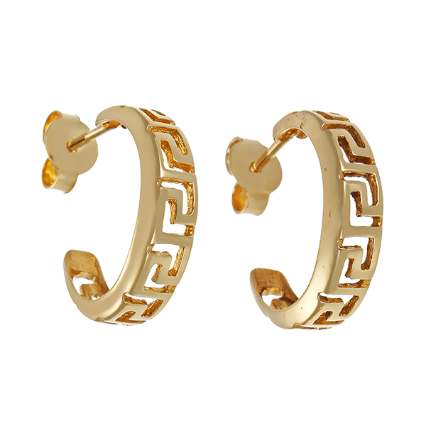Steckcreolen, 14K, Gelbgold
