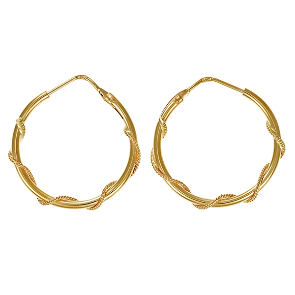 Creolen, 14K, Gelbgold