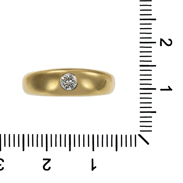 Brillantring, 14K, Gelbgold