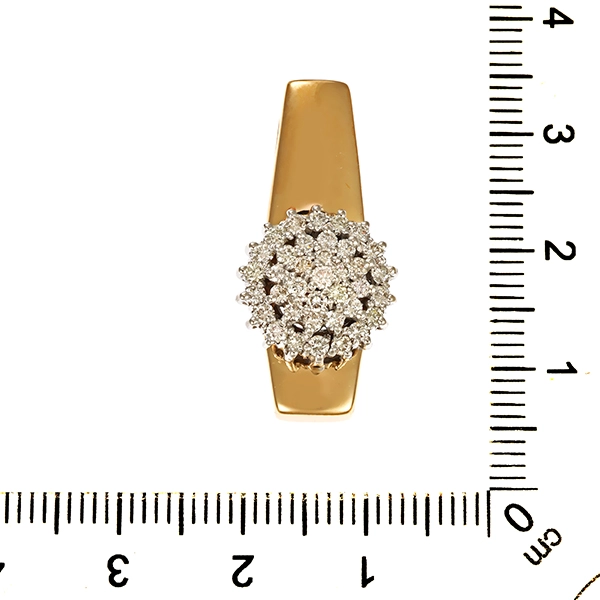 Anhänger, 14K, Gelbgold, Brillanten 1,00 ct