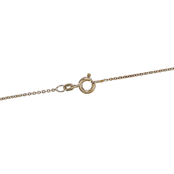 Collier, 14K, Gelb-/Weißgold, Diamanten, L38cm