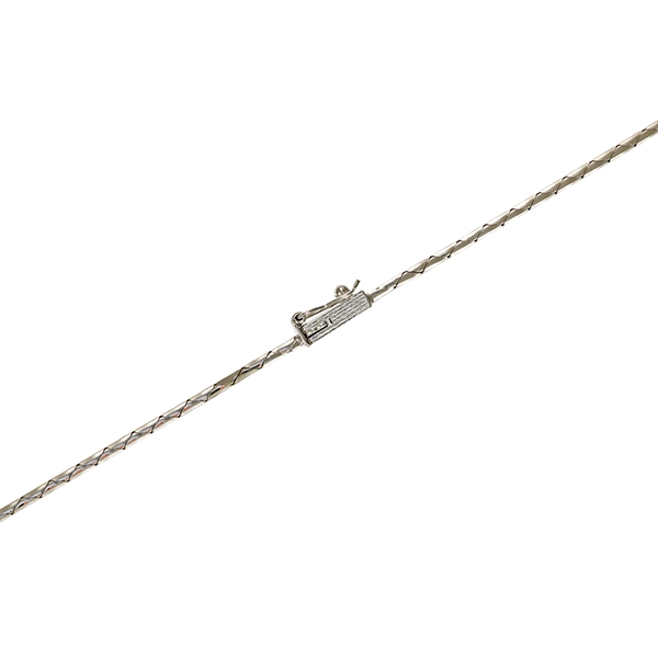 Collier, 14K, Weißgold, Brillanten