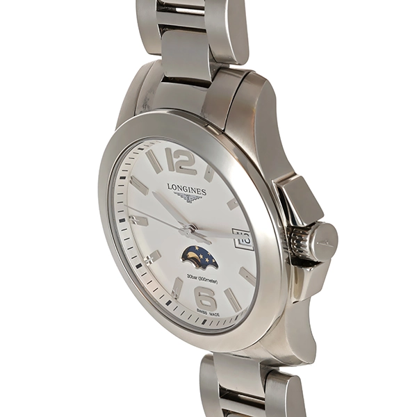 Damenuhr, Longines 'Conquest Moonphase Ladies' Quartz