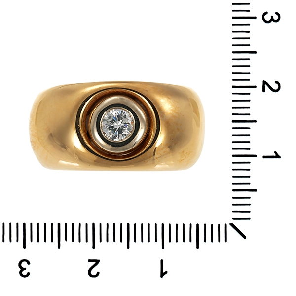 Brillantring, 18K, Gelb-/Weißgold, 0,30ct