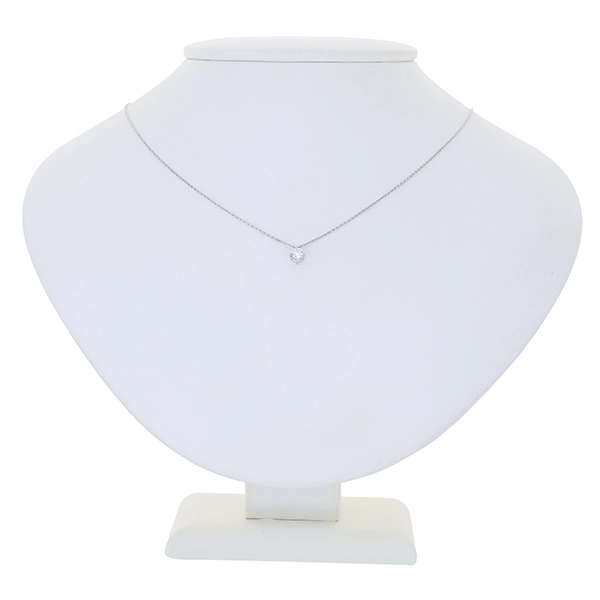 Collier, 14K, Weißgold, Brillant 0,26 ct