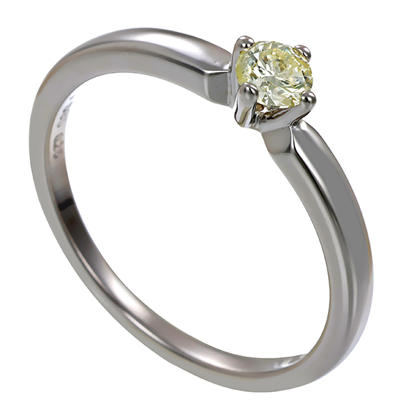 Brillantring, 14K, Weißgold, 0,25ct