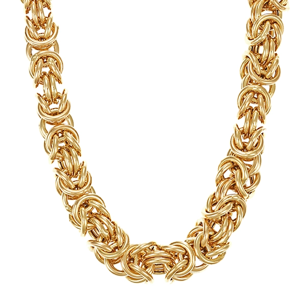 Goldkette, 14K, Gelbgold, Königs-