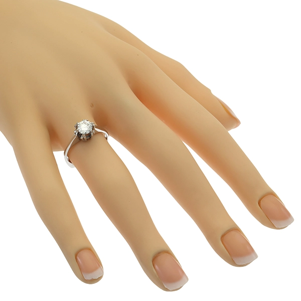 Diamantring, 14K, Weißgold, Brillant 0,55 ct