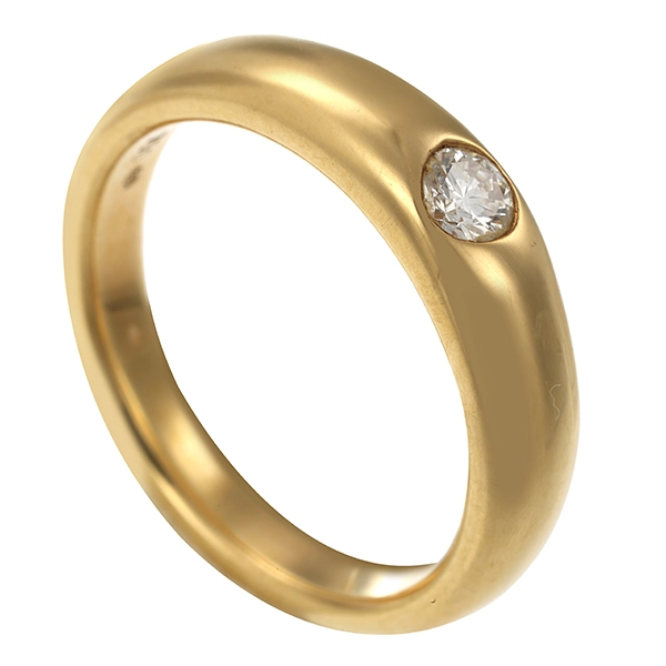 Diamantring, 18K, Gelbgold, Brillant 0,15 ct