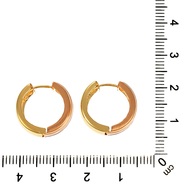 Creolen, 8K, Gelb-/Weiß-/Rotgold