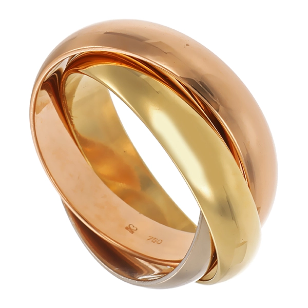 Ring, 18K, Rot-/Gelb-/Weißgold