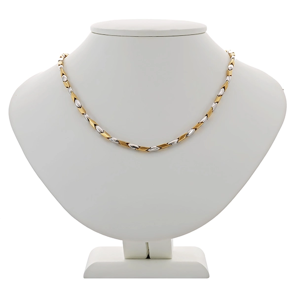 Collier, 14K, Gelb-/Weißgold