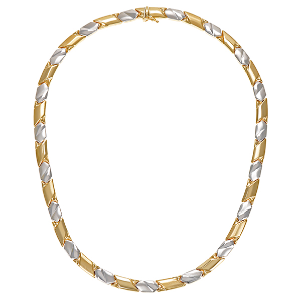 Collier, 14K, Gelb-/Weißgold
