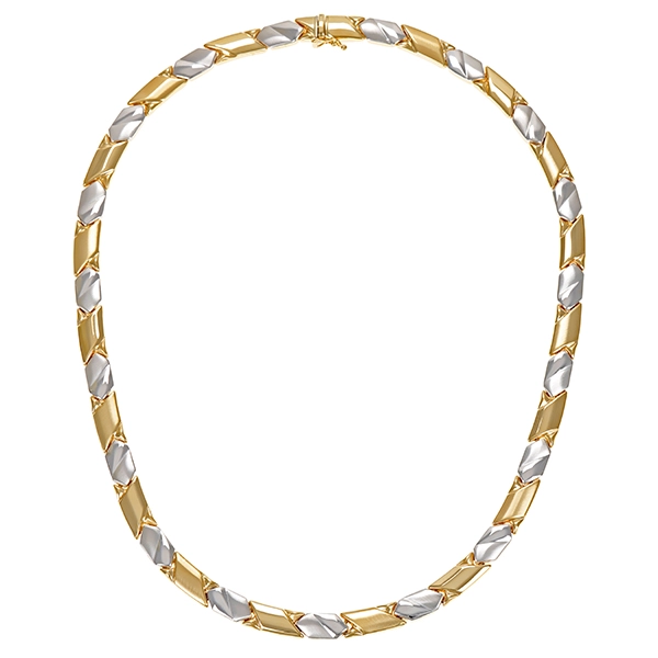 Collier, 14K, Gelb-/Weißgold