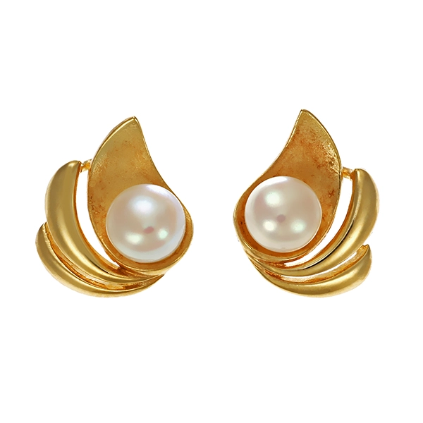 Ohrstecker, 14K, Gelbgold, Perlen