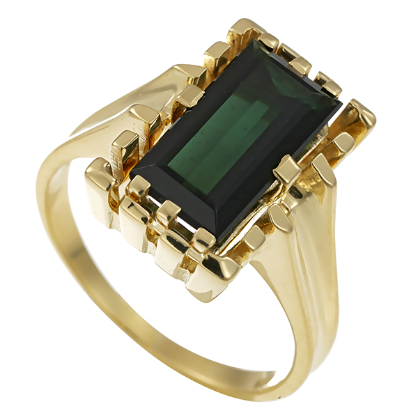 Ring, 14K, Gelbgold, Turmalin
