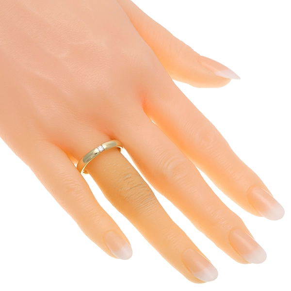 Diamantring, 14K, Gelbgold, Brillant