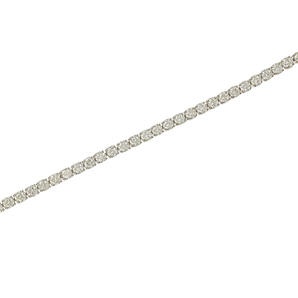 Armband, 18K, Weißgold, Brillanten 4,88 ct