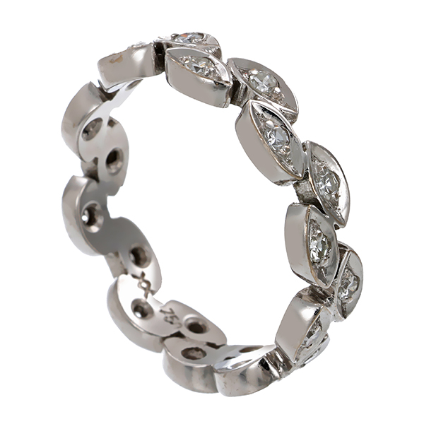 Ring, 18K, Weißgold, Brillant