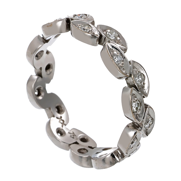 Ring, 18K, Weißgold, Brillant