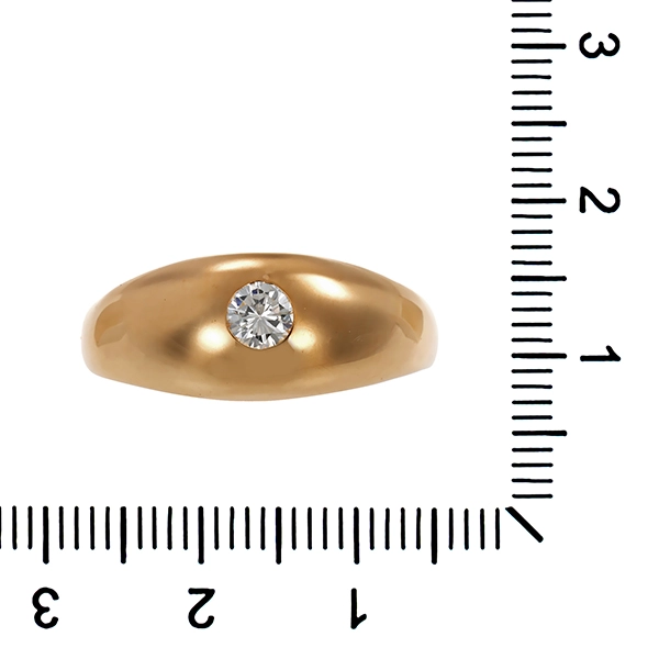 Diamantring, 14K, Gelbgold, Brillant 0,25 ct
