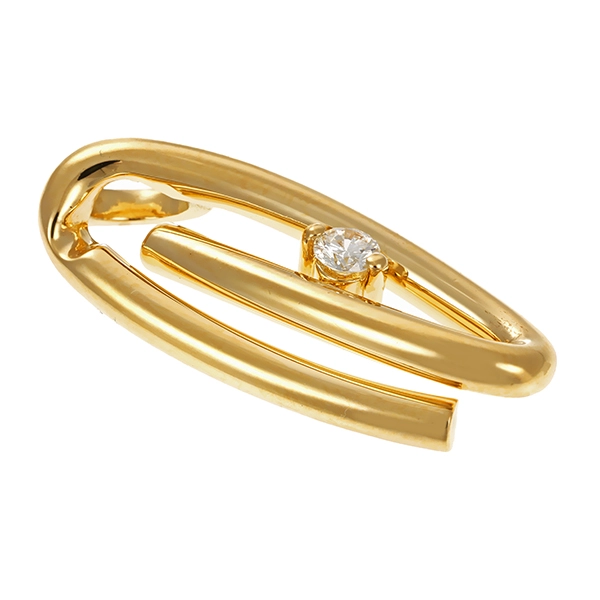 Anhänger, 18K, Gelbgold, Brillant