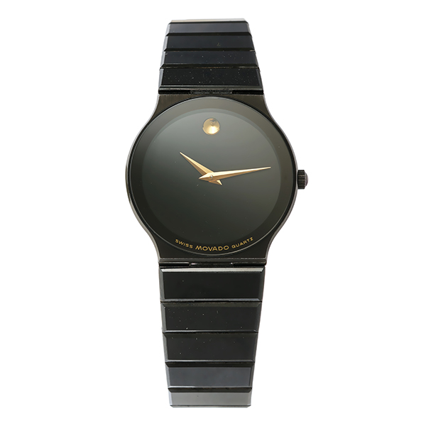 Damenuhr, Movado 'Museum' geschwärzt, Quartz