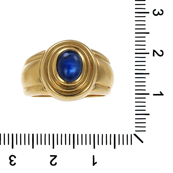 Ring, 14K, Gelbgold, Saphir