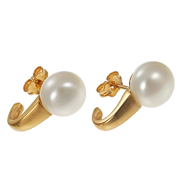 Ohrstecker, 14K, Gelbgold, Perlen