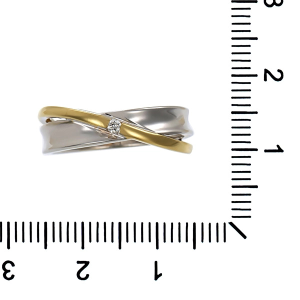 Ring, 14K, Gelb-/Weißgold, Brillant, Christ