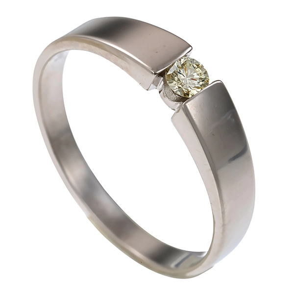 Diamantring, 14K, Weißgold, Brillant
