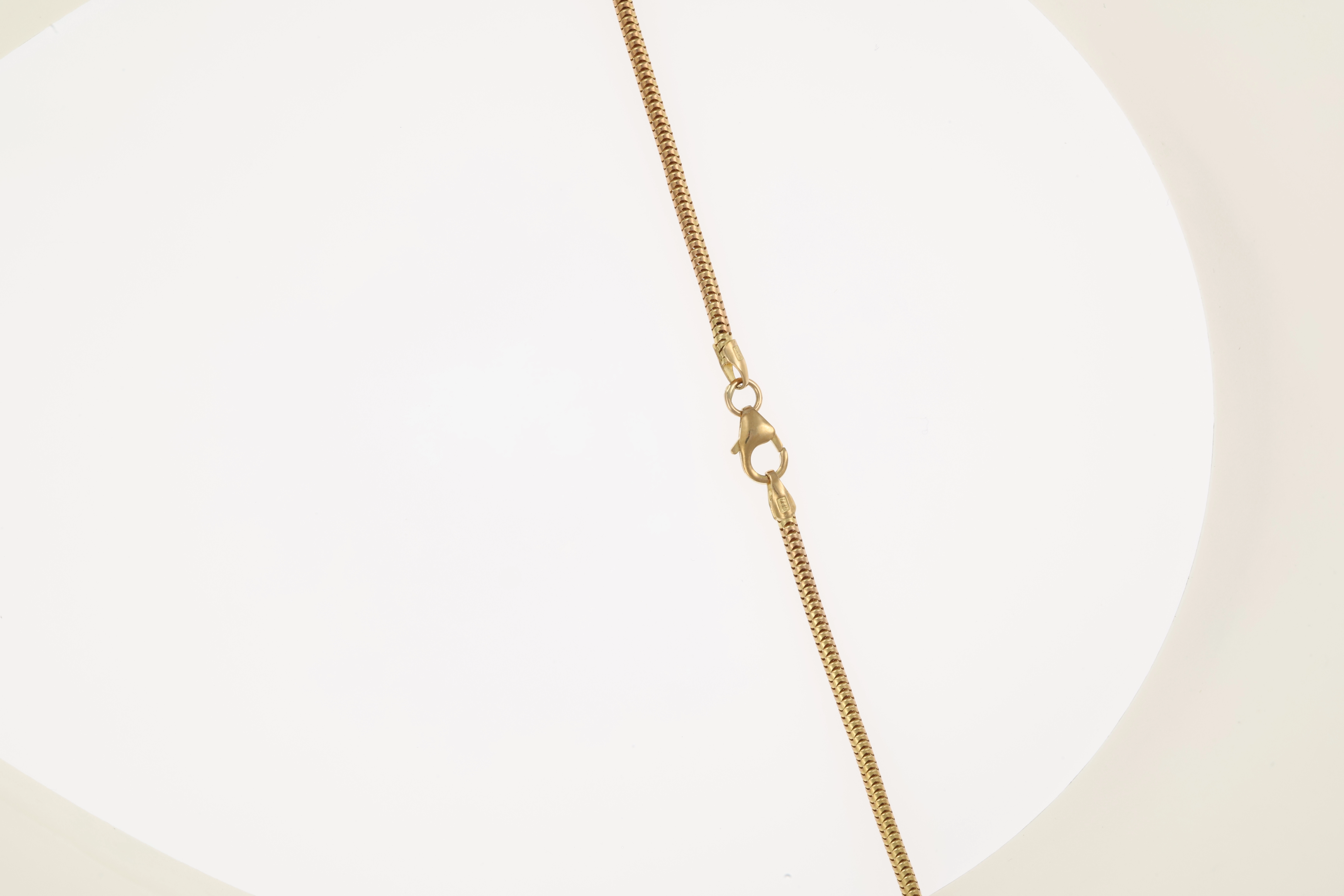 Kette, 14K, Gelbgold, Schlange