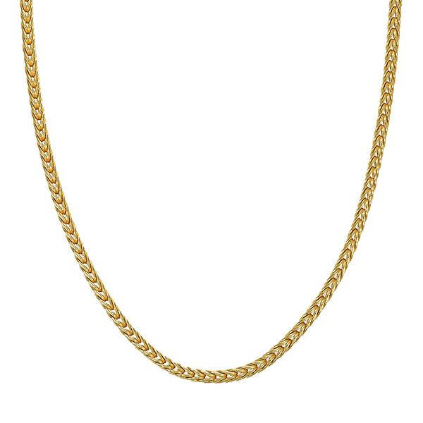 Kette, 14K, Gelbgold, Zopf-