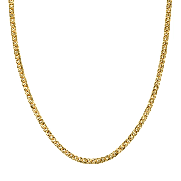 Kette, 14K, Gelbgold, Zopf-